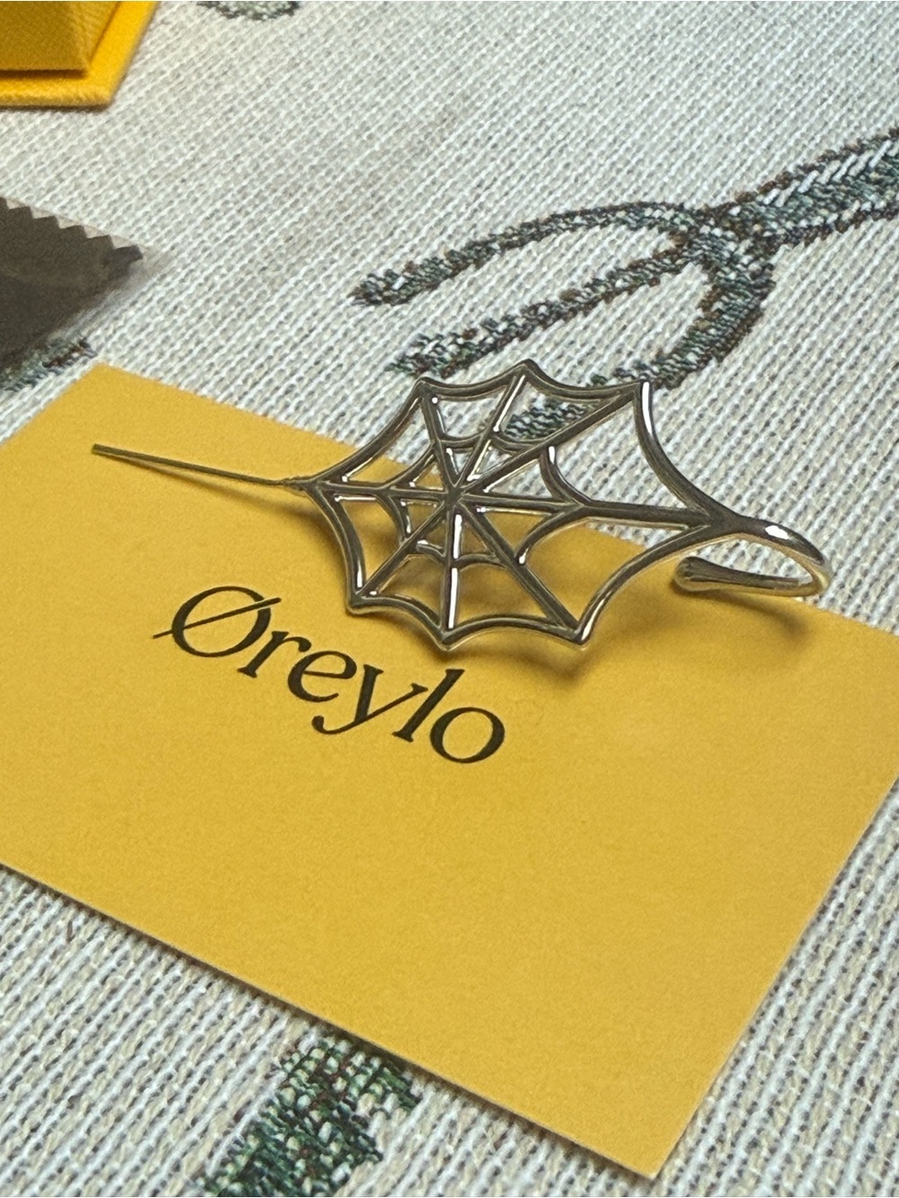 Oreylo Arachne Silky Web Helix Hook Earring